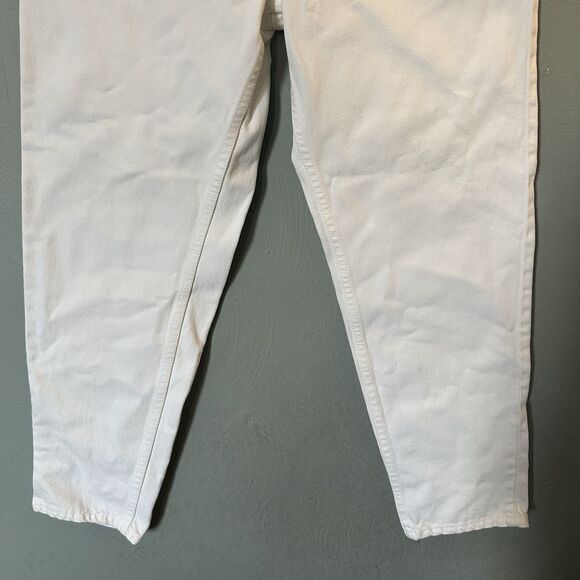 Vtg Levi’s 551 Jeans Women's sz 10 Petite White High Waist Relax Tapered leg USA - Picture 5 of 12